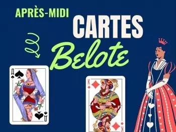 Belote, après-midi cartes